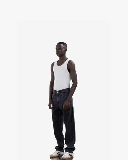 Shadow Fade Baggy Fit Jeans In Black