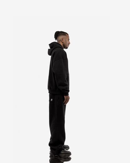 Basic Comfort Hoodie In Black