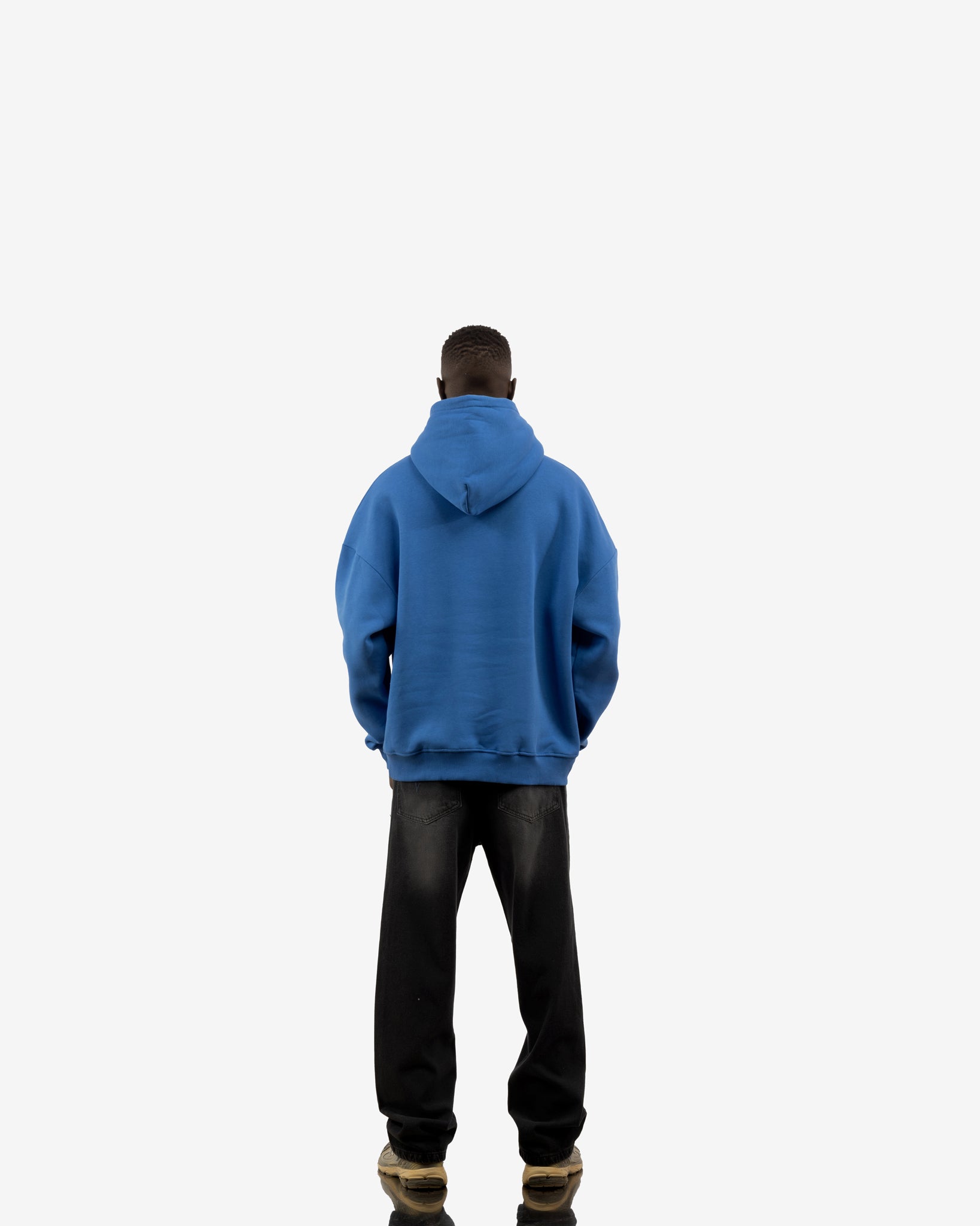 Basic Comfort Hoodie In Blue