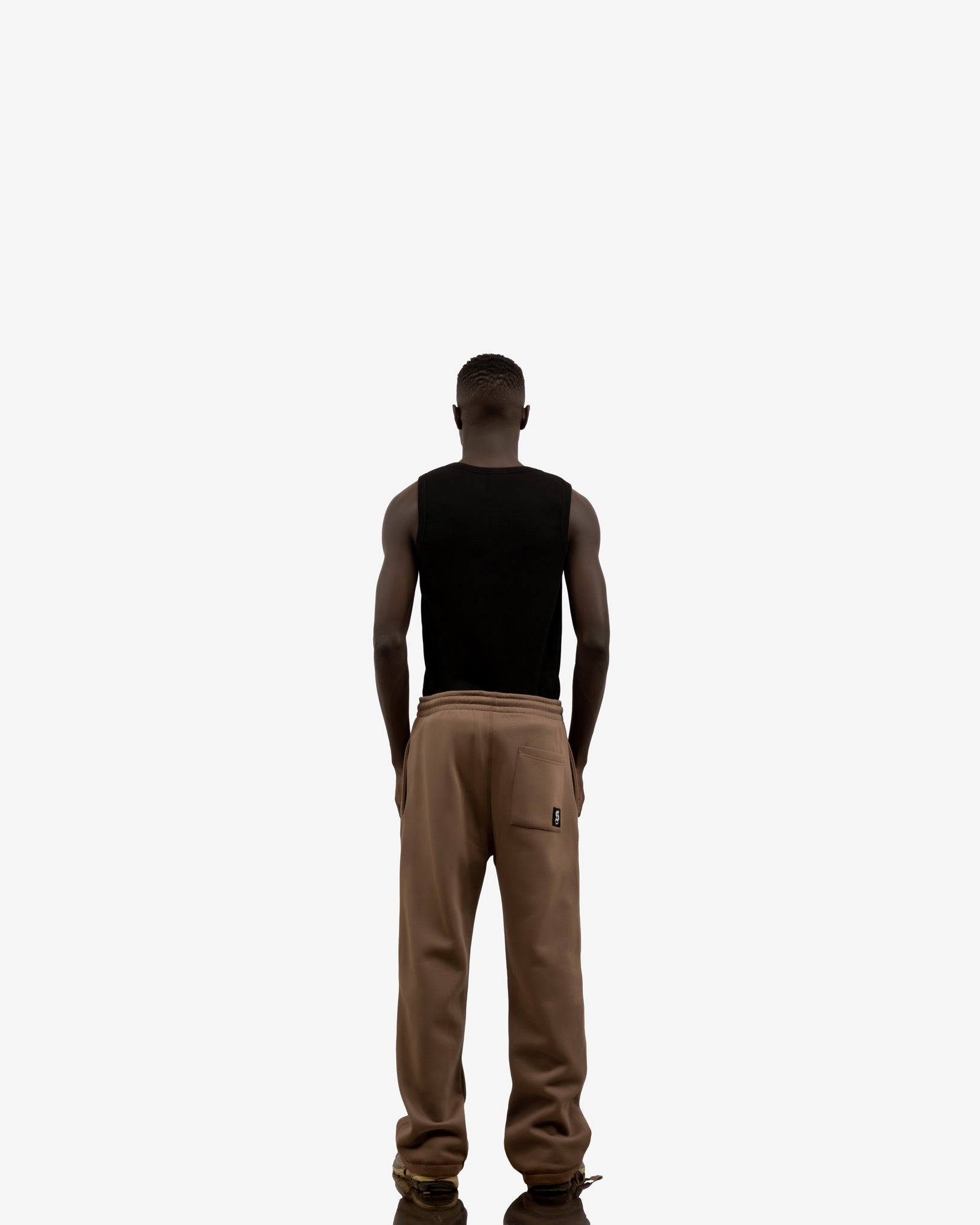 Basic Comfort Sweatpants In Brown