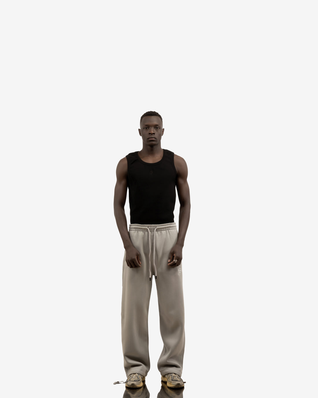 Basic Comfort Sweatpants In Light Grey