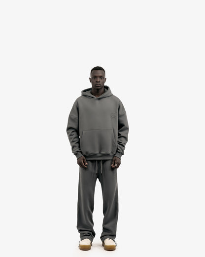 Basic Comfort Hoodie In Grey