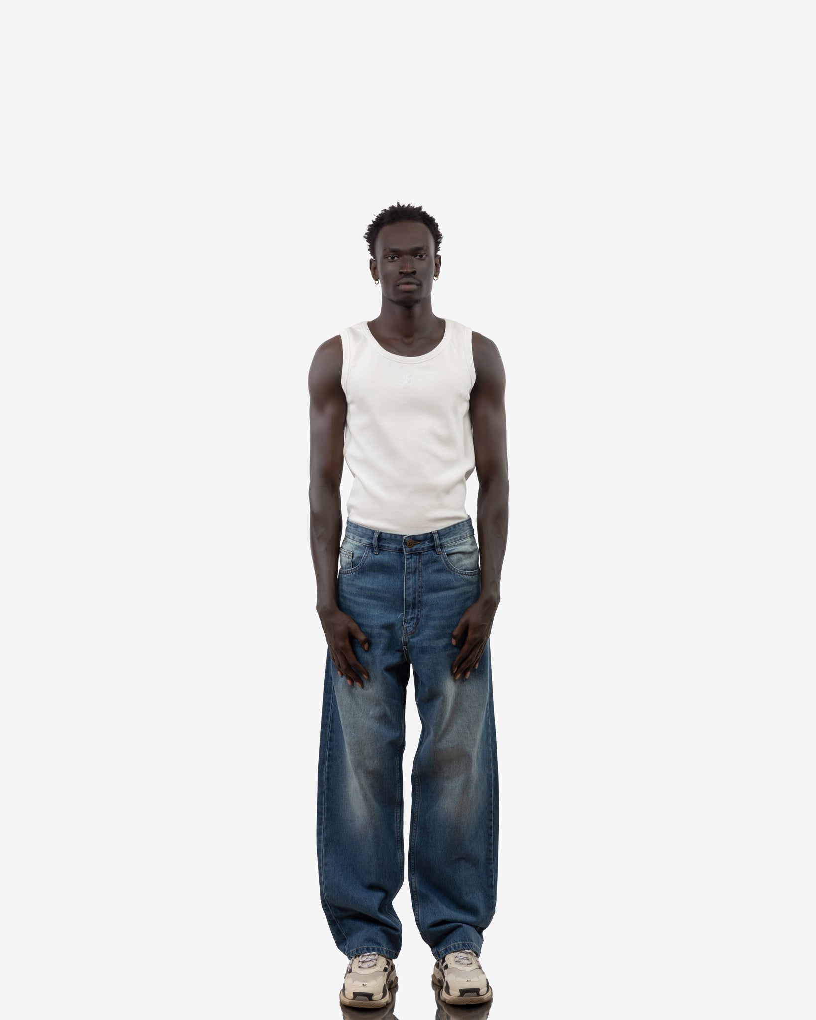 Super Baggy Navy Fade Jeans