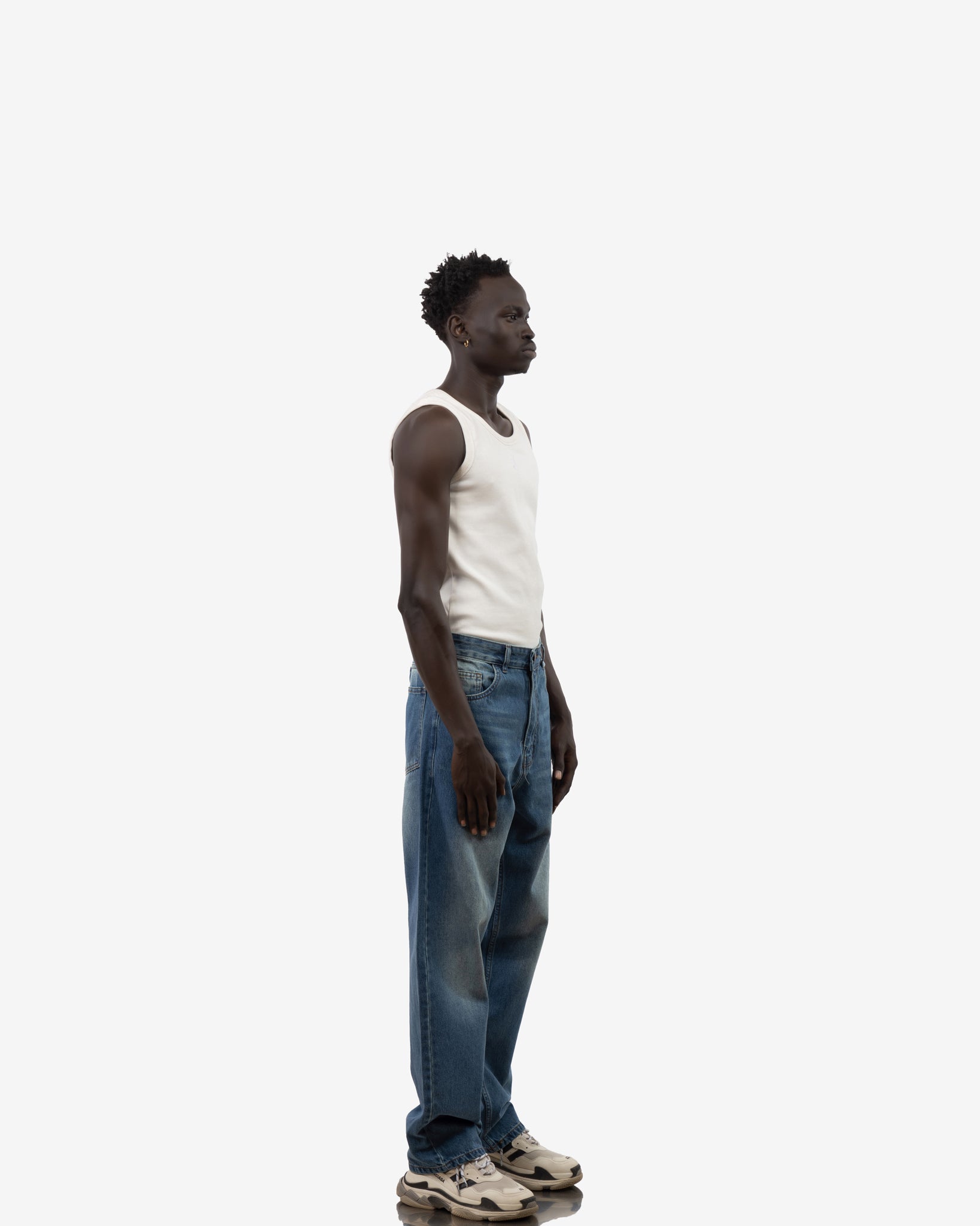 Super Baggy Navy Fade Jeans