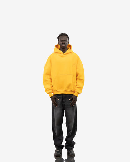 Basic Comfort Hoodie In Yellow