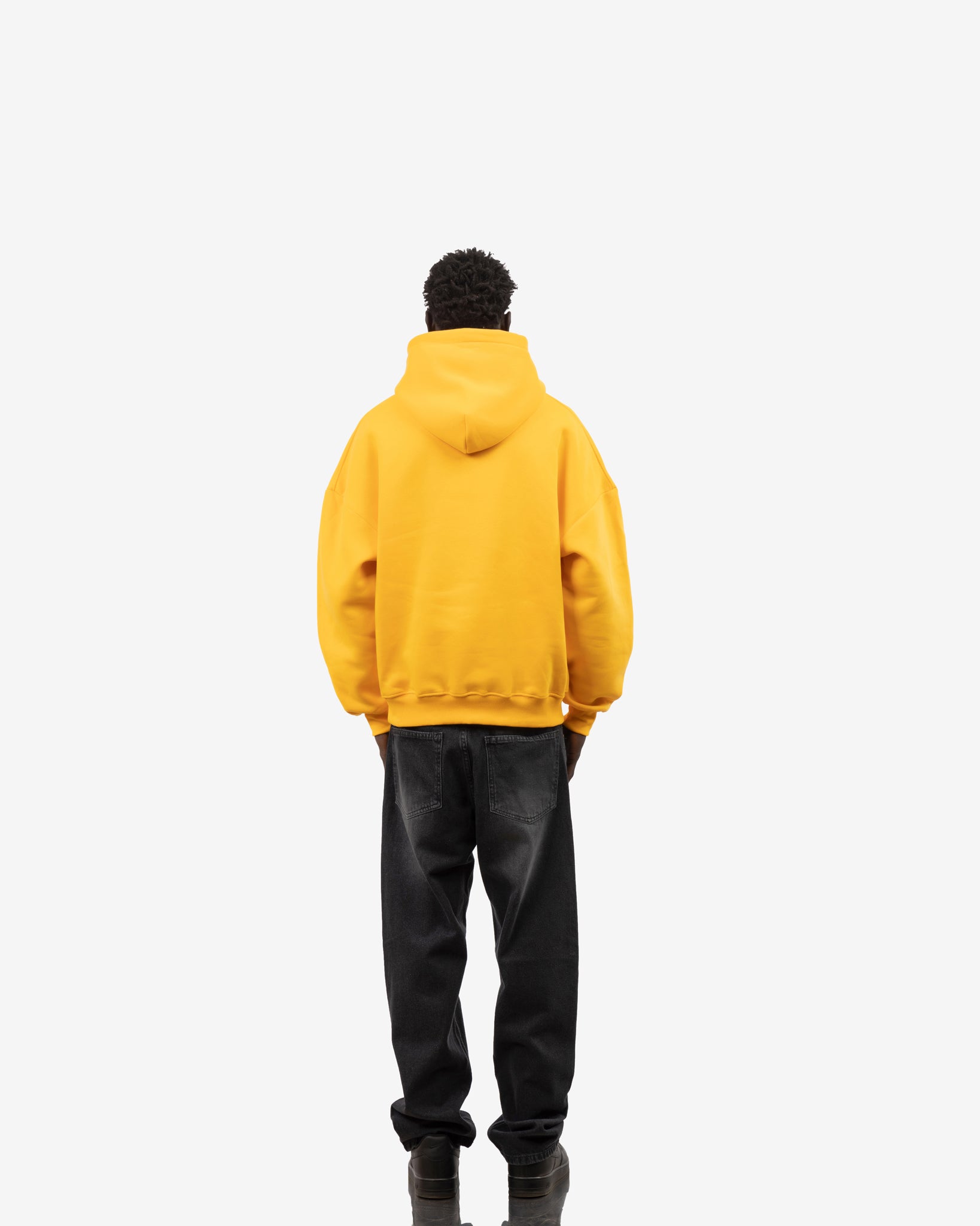 Basic Comfort Hoodie In Yellow