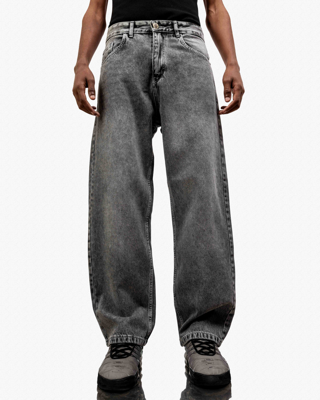 Grey Super Baggy Jeans