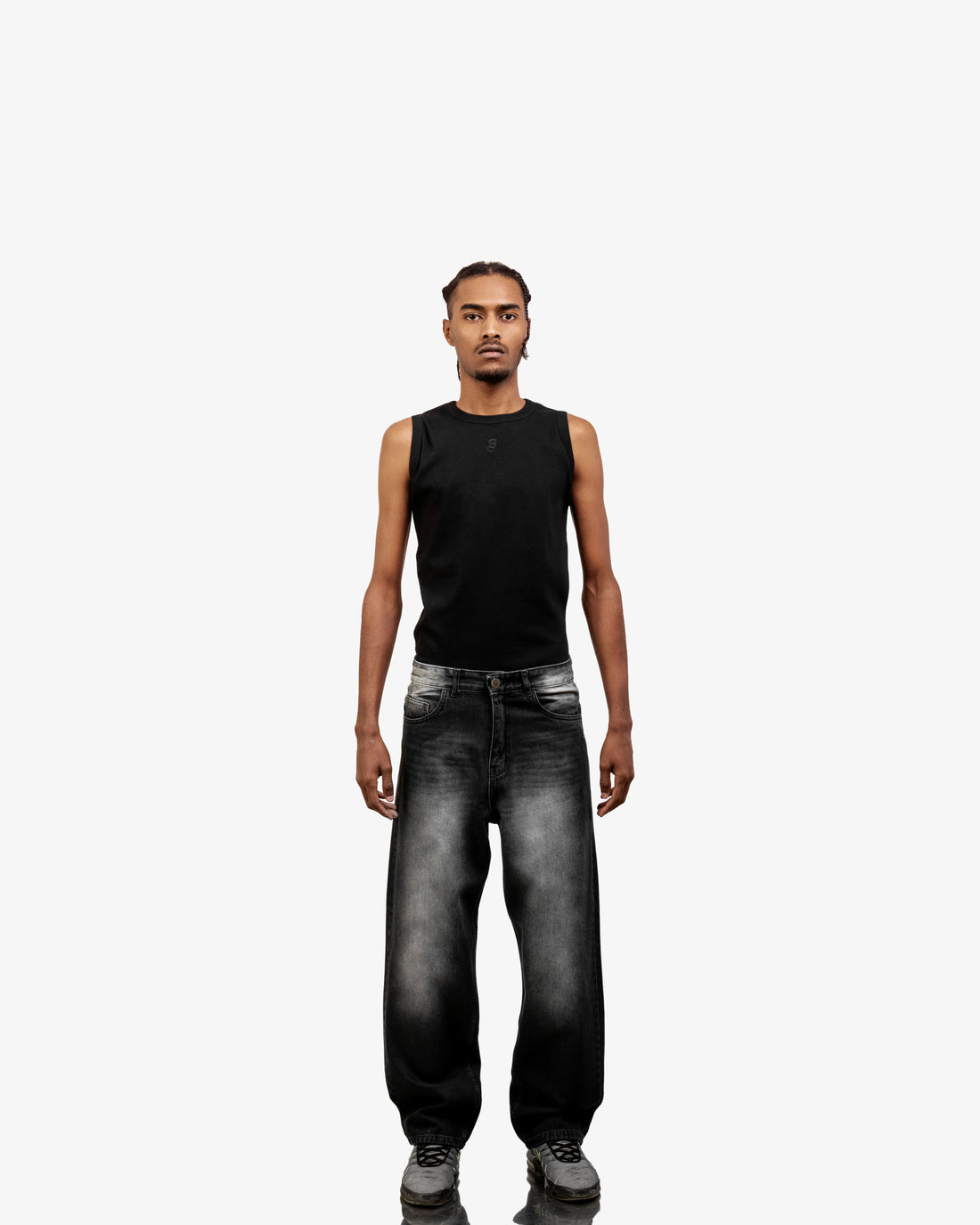 Extreme Fade Black Super Baggy Jeans