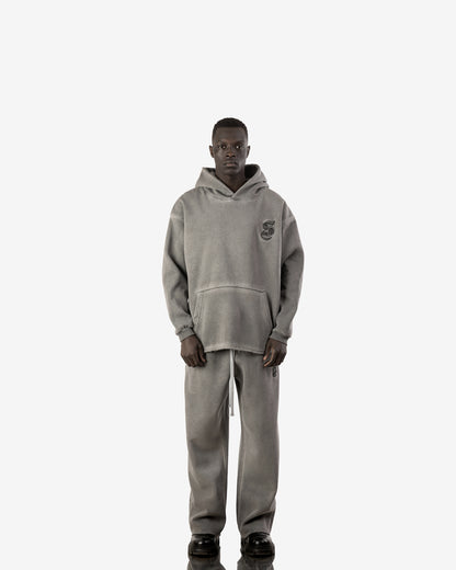 Washed  S-Series Hoodie In Grey