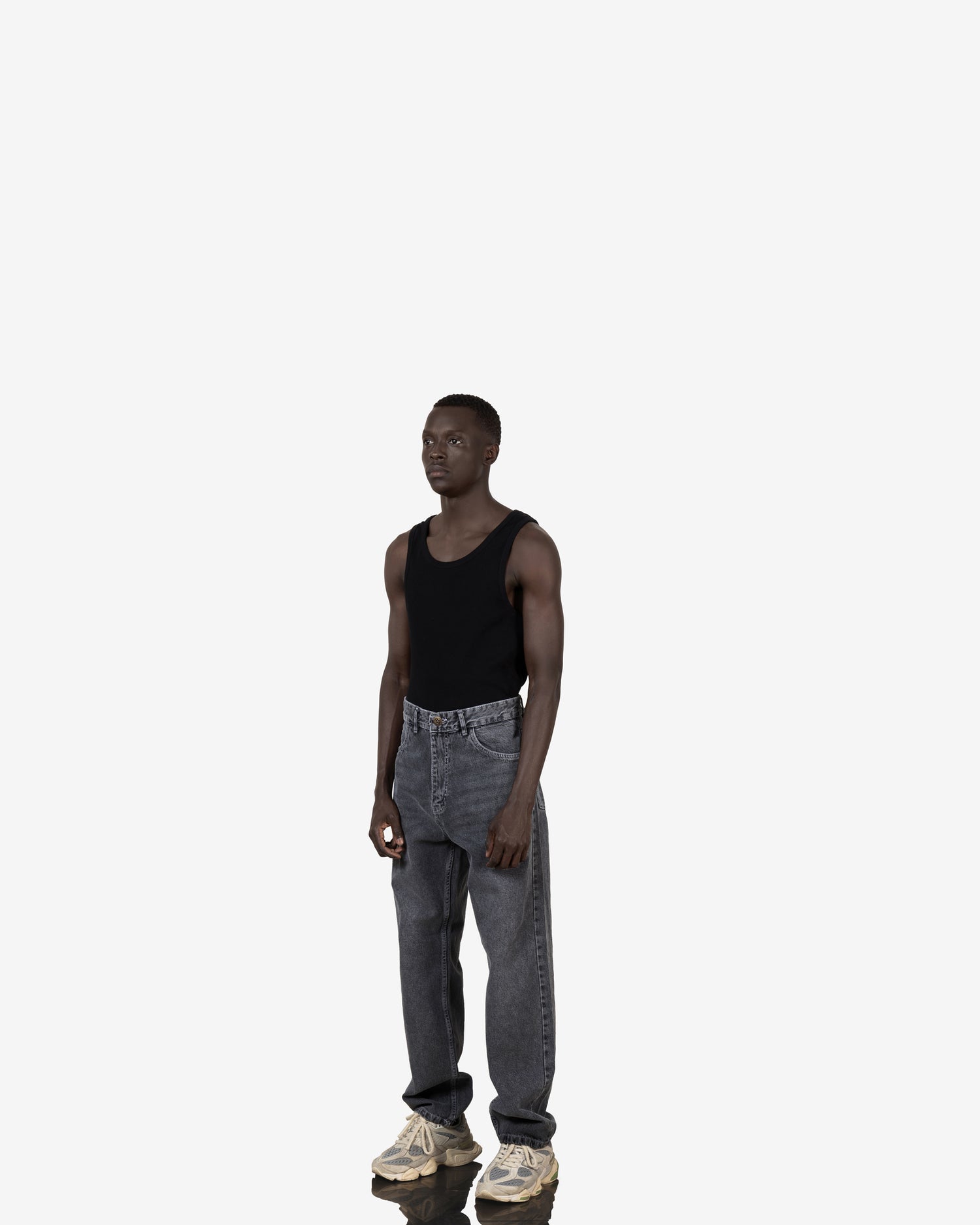 Streetwear Baggy Fit Jeans In Grey